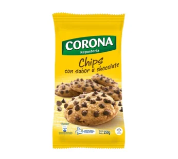 CHIPS CHOC *250GR CORONA
