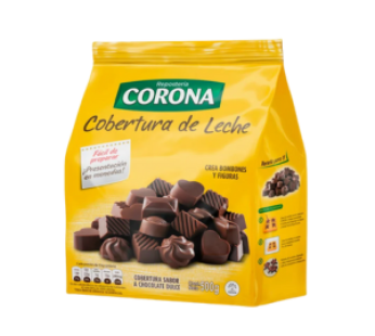 COBERTURA CHOC CORONA X500 BCA/NEG