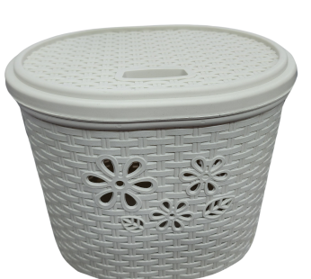 PONCHERA TAPA FLORAL OVALADA