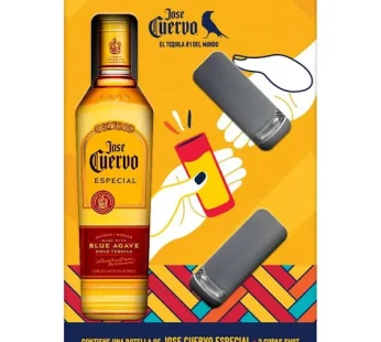 ESTUCHE TEQUILA JOSE CUERVO + 2 COPAS