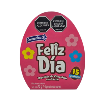 Col Estuche Huevo pascua 14 unid 75 gr