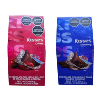 ESTUCHE KISSES ROSADO/AZUL X 102 GR